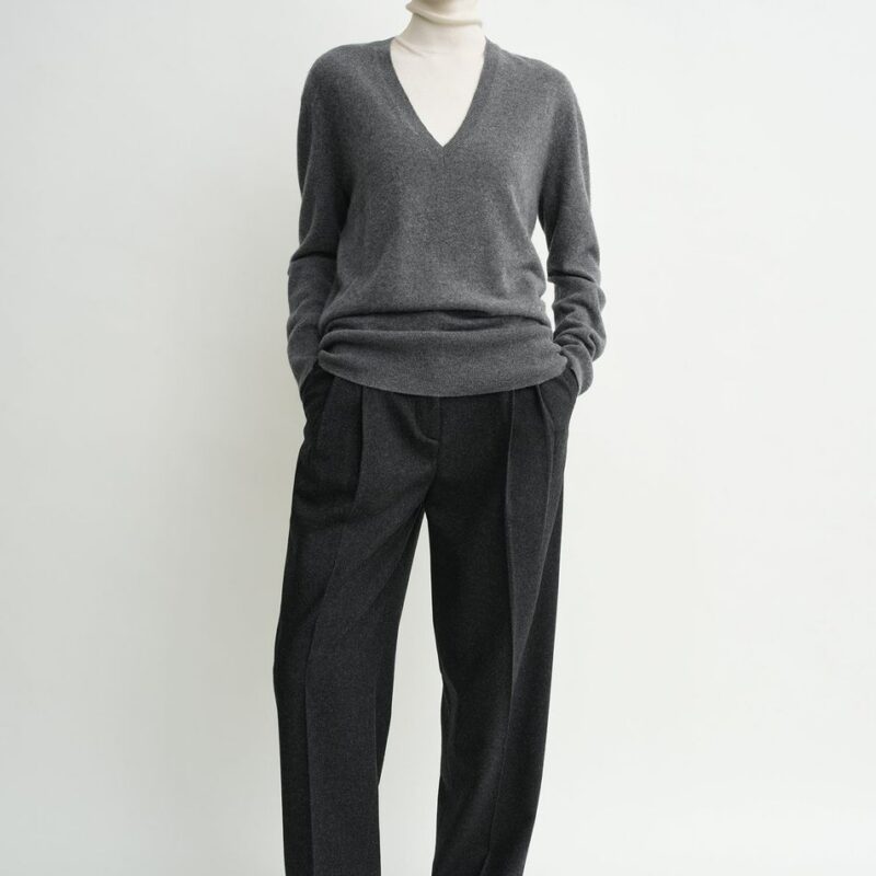 Double-pleat winter trousers charcoal – Toteme - INT
