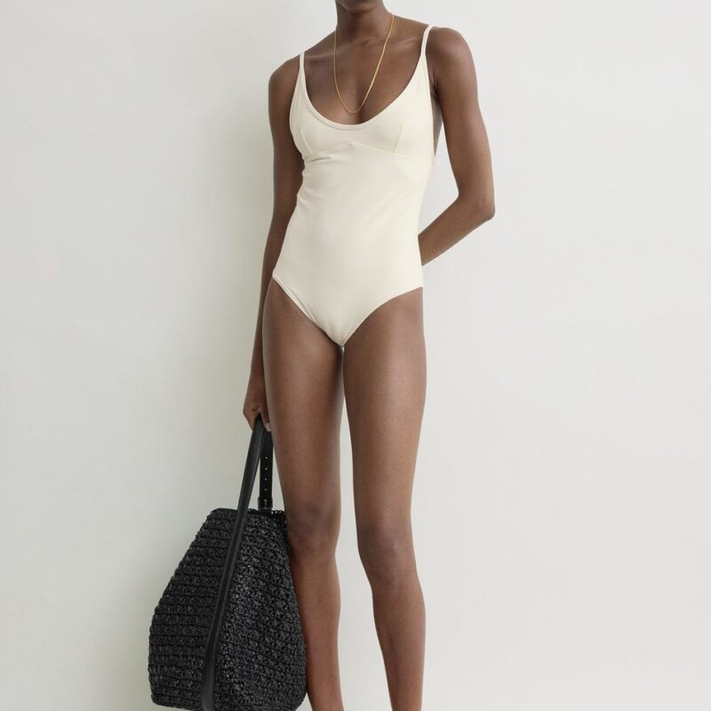 Scoop swimsuit ecru – Toteme - INT