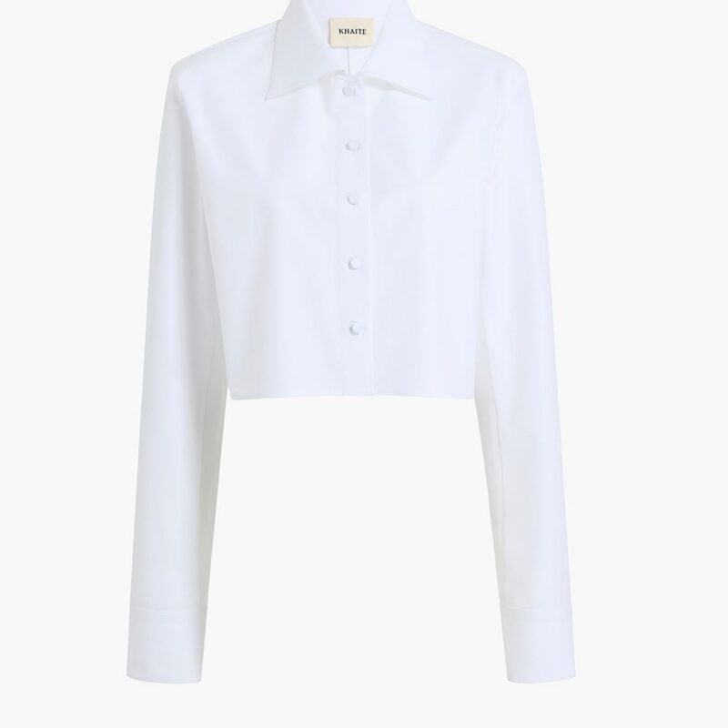 Jasen Top in Chalk – Khaite