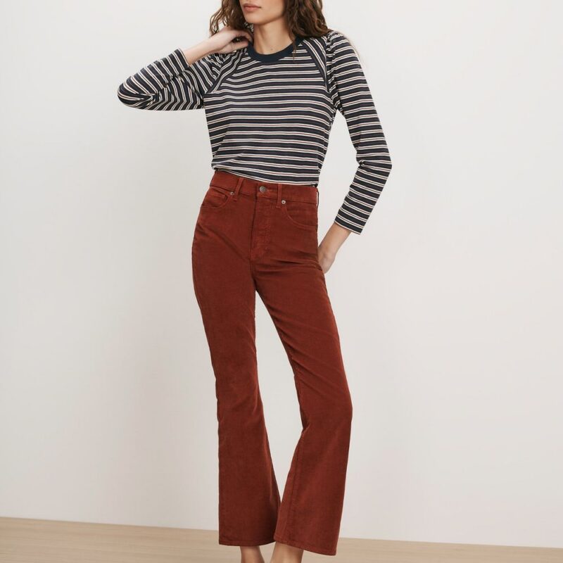 Carson Corduroy Kick-Flare Pant – Veronica Beard