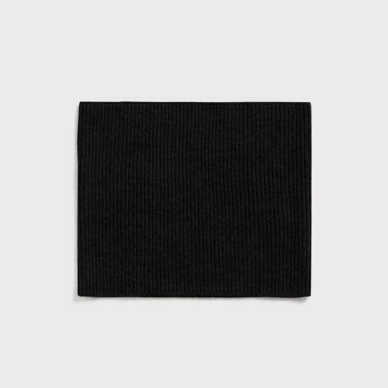 Cashmere neck warmer black – Toteme - INT