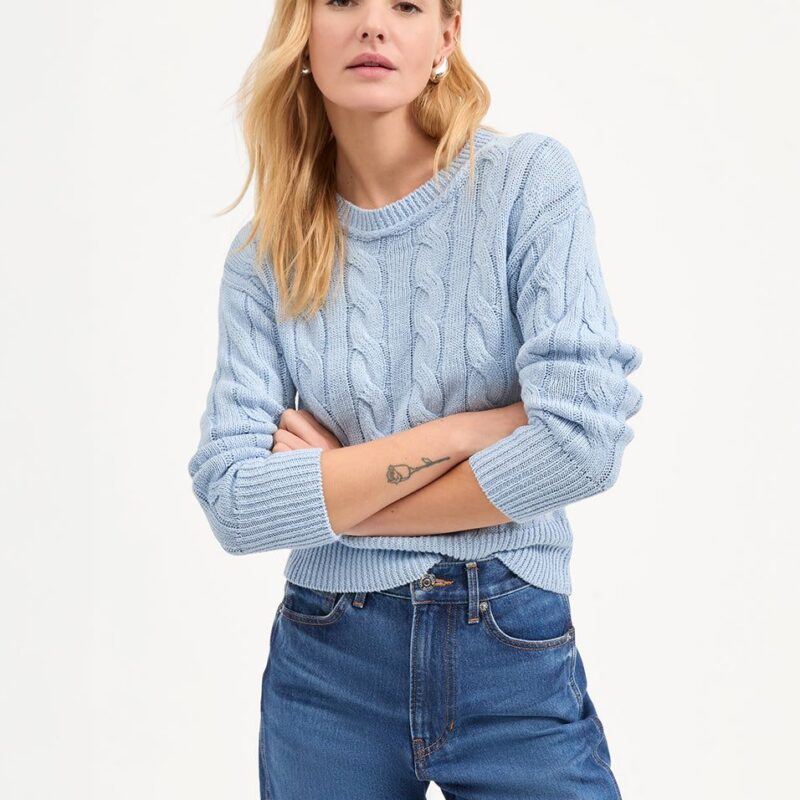 Eleanor Cable Knit Pullover – Veronica Beard