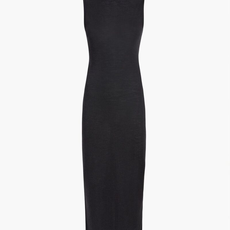 Demi Dress in Black Wool Silk – KHAITE