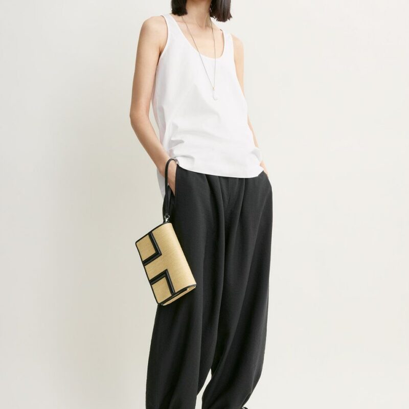 Parachute trousers black petite – Toteme - INT