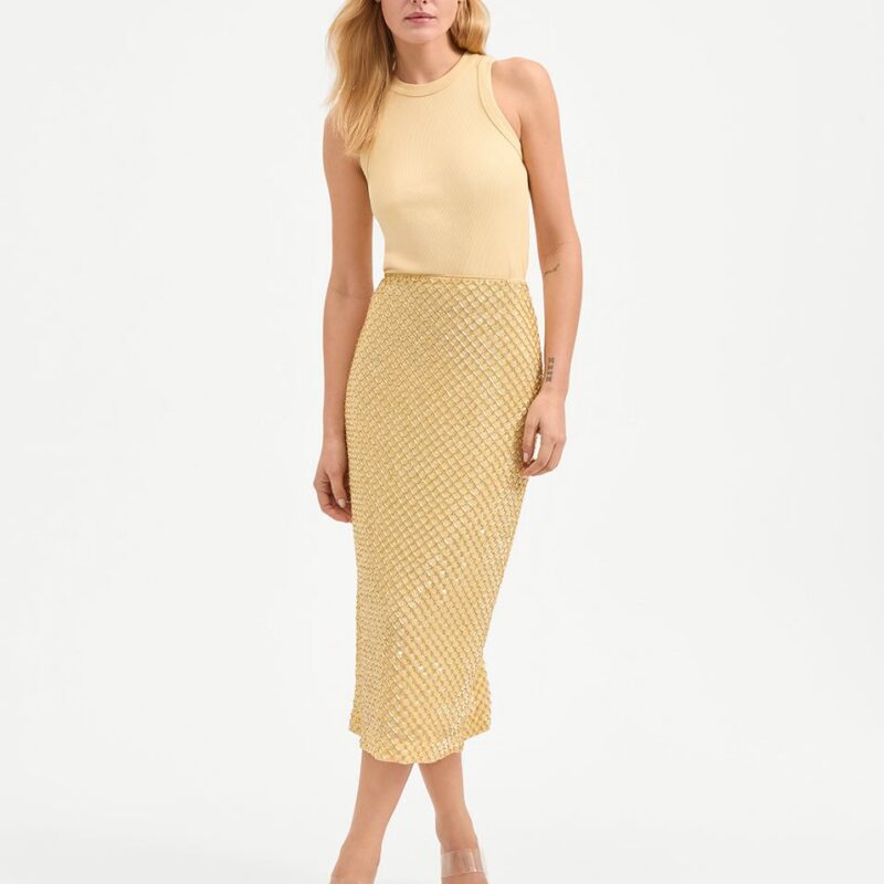 Allora Beaded Midi Skirt – Veronica Beard