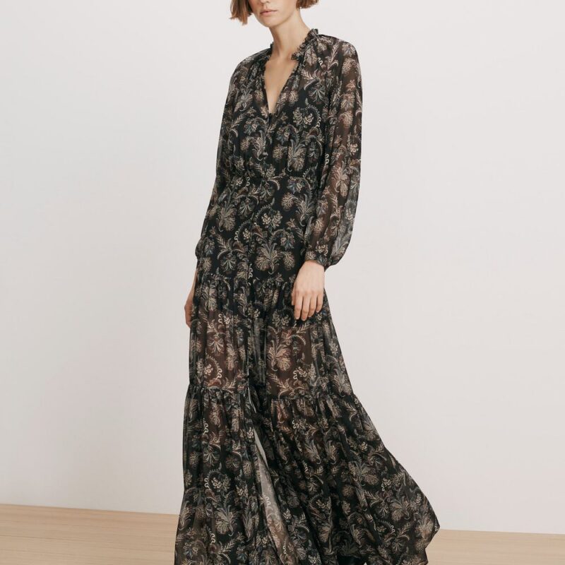 Isra Silk Maxi Dress – Veronica Beard