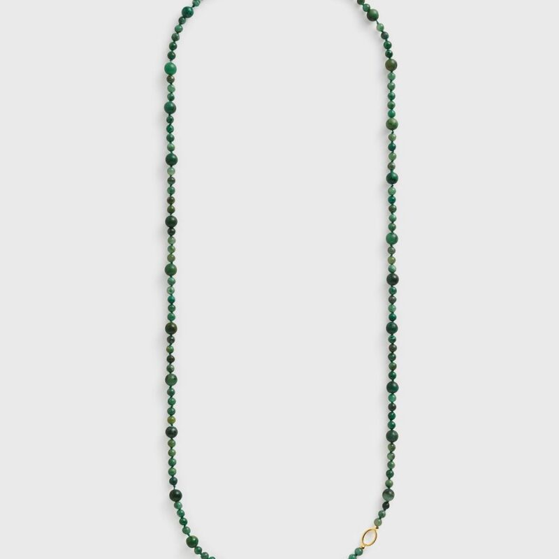 Infinity bead necklace dark green – Toteme - INT