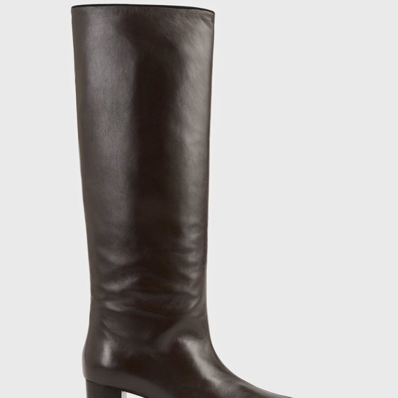 Downtown nappa knee-high boots brown – Toteme - INT