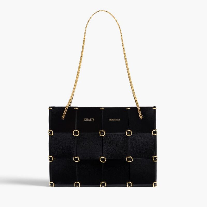 Mini Emma Bag in Black Crackle Patent Leather – Khaite