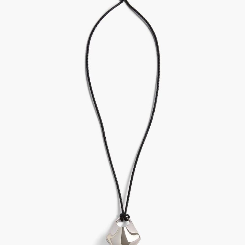 Medium Lotus Pendant in Silver – Khaite