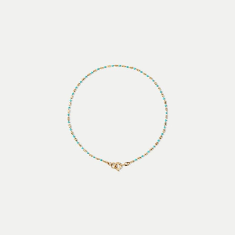 Enamel Bead Chain Anklet – Veronica Beard