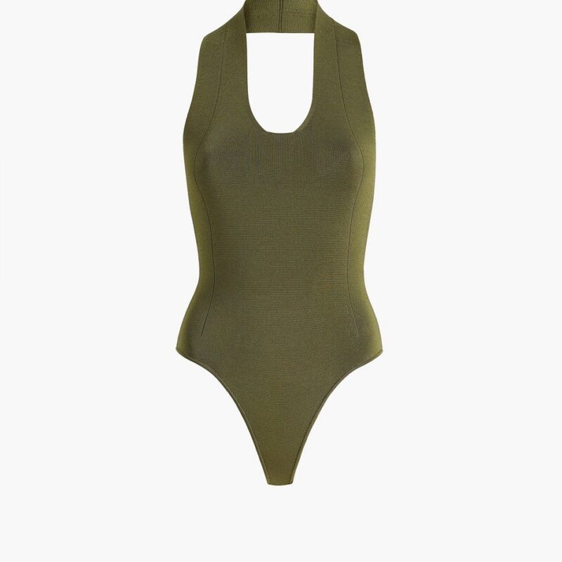 Toto Bodysuit in Olive – Khaite