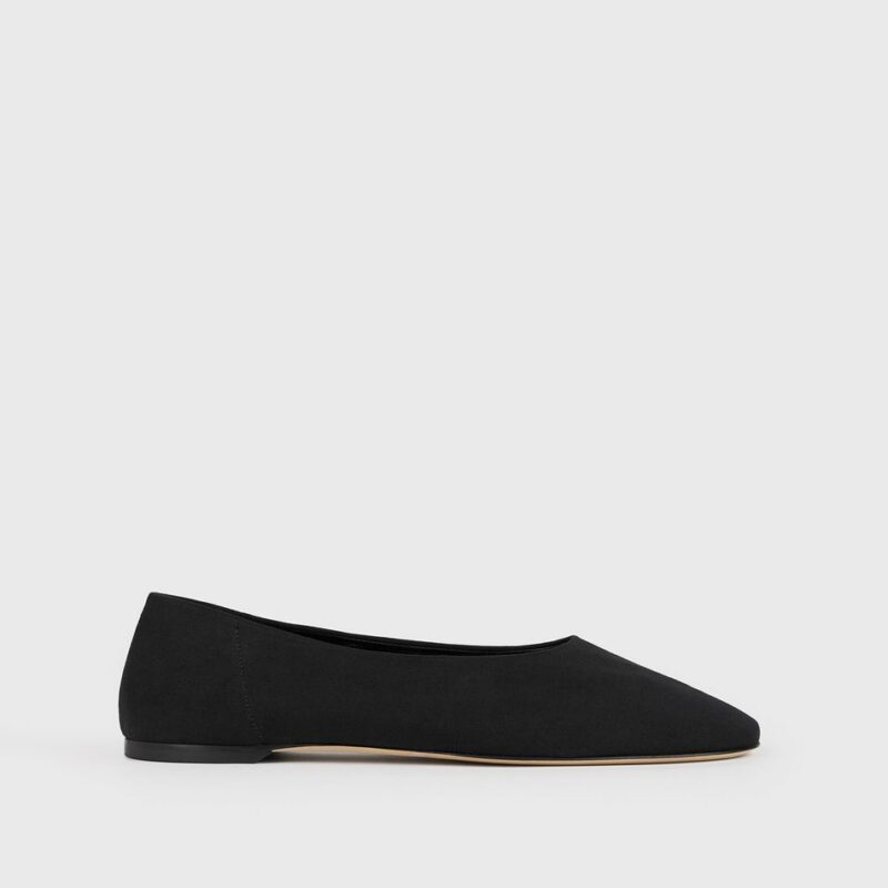 Slip jersey ballerinas black – Toteme - INT