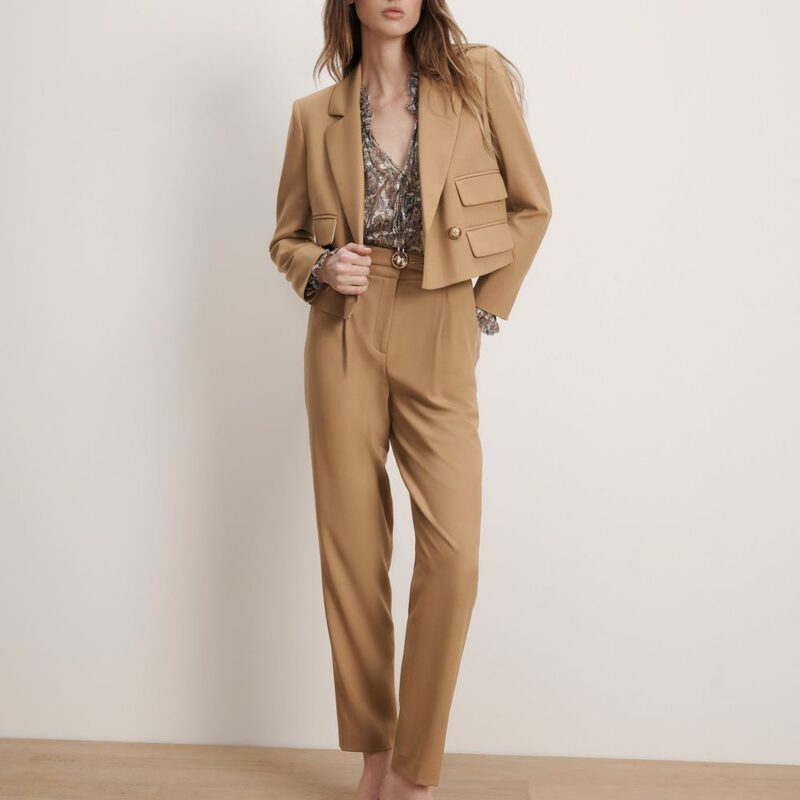 Wisteria Cropped Pant – Veronica Beard