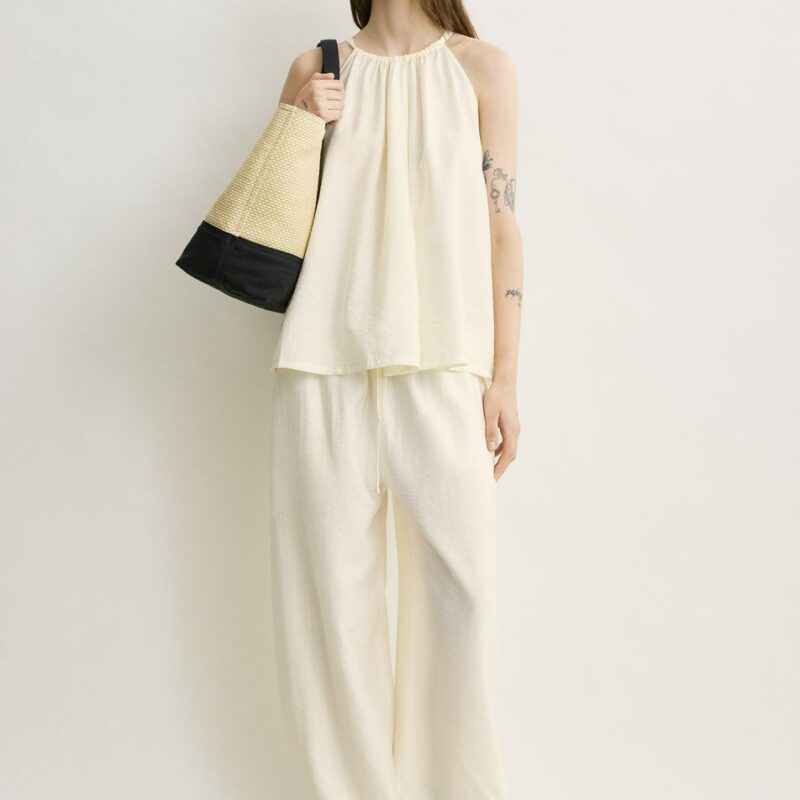 Parachute halter top off-white – Toteme - INT