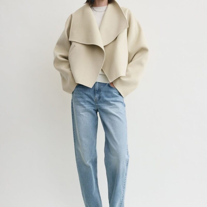 Signature doublé jacket peanut – Toteme - INT