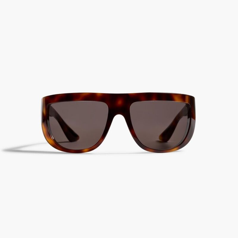 KHAITE x Oliver Peoples 1974C in Dark Mahogany and Brown