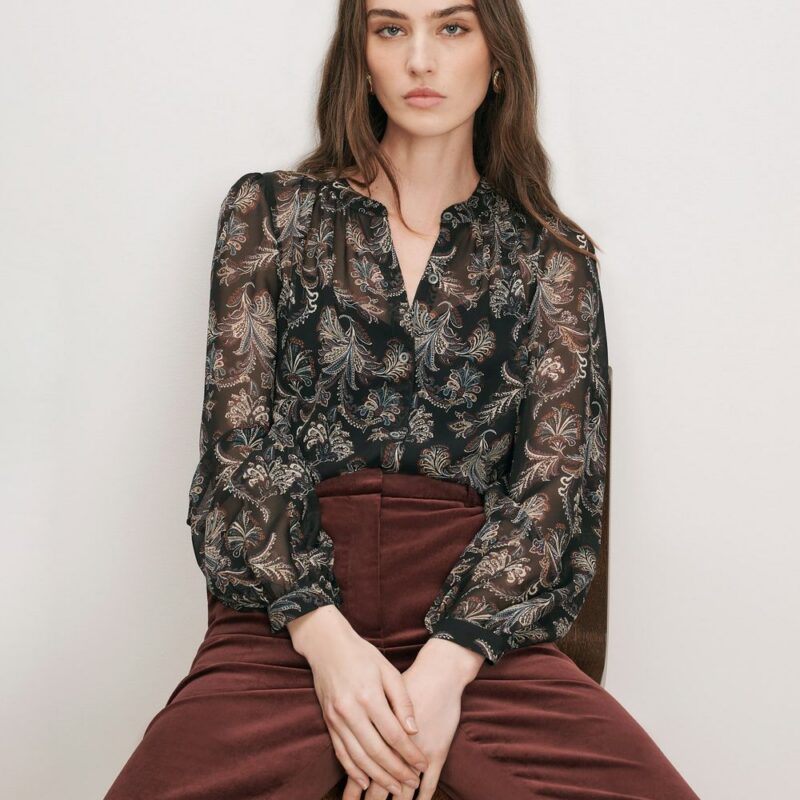 Ashlynn Silk Blouse – Veronica Beard
