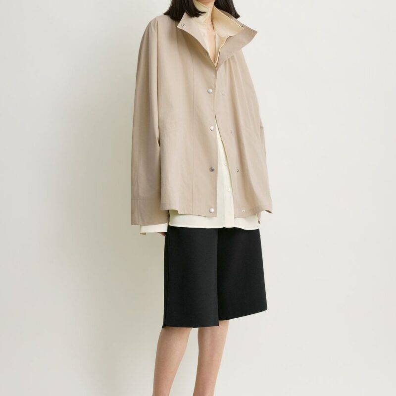 Summer parachute jacket overcast beige – Toteme - INT