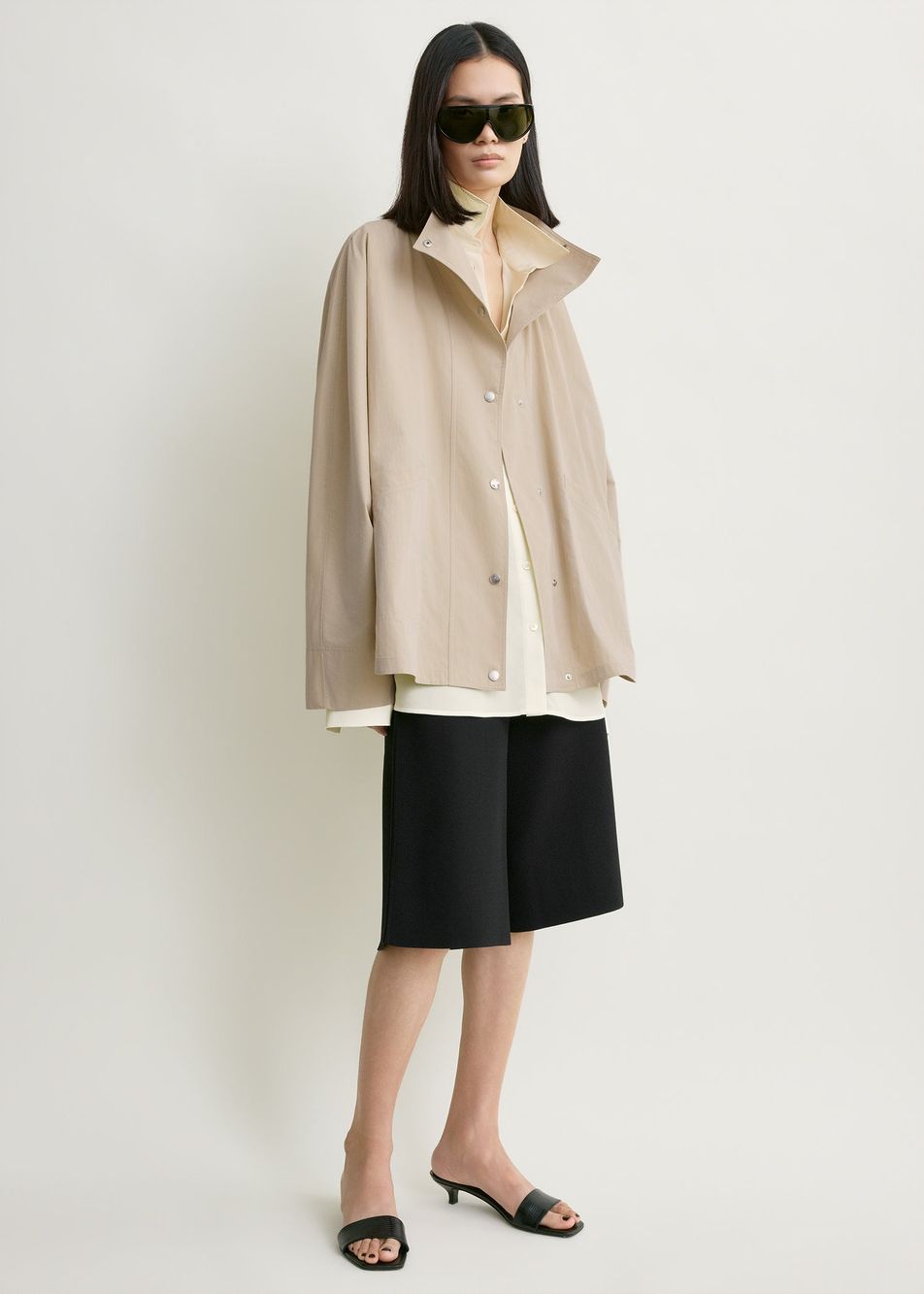 Summer parachute jacket overcast beige – Toteme - INT
