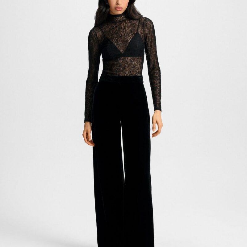 Alex Velvet Wide-Leg Pant – Veronica Beard