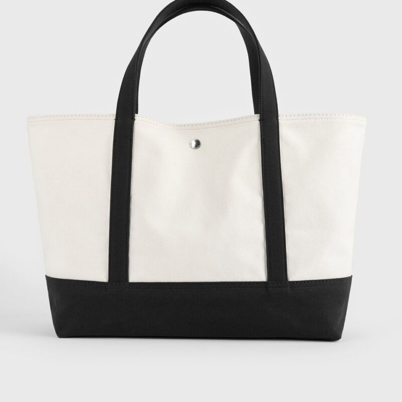 Beach tote ecru/black – Toteme - INT