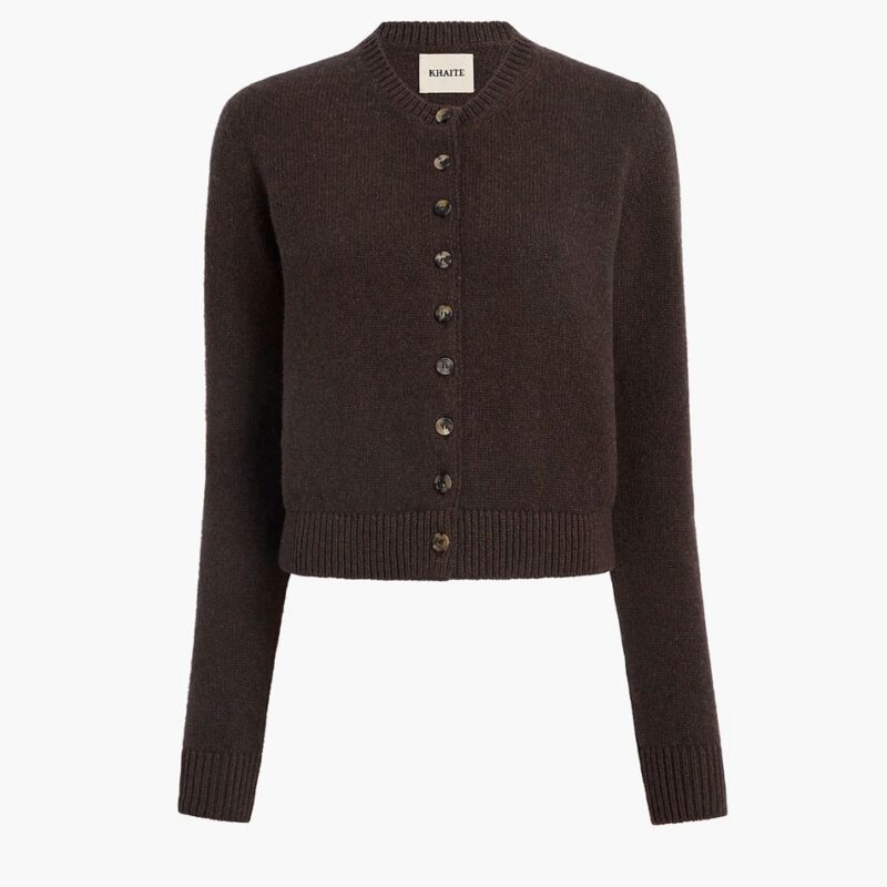 Everheart Cardigan in Coffee – Khaite