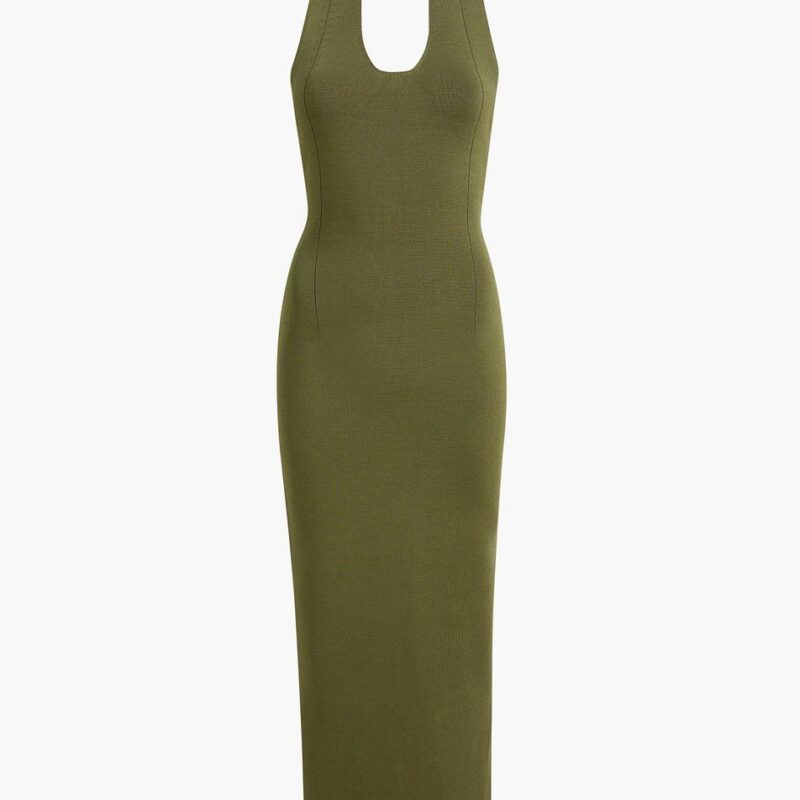 Mahi Dress in Olive – Khaite