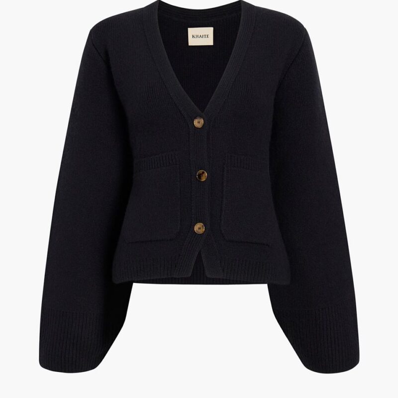 Scarlet Cardigan in Black – Khaite