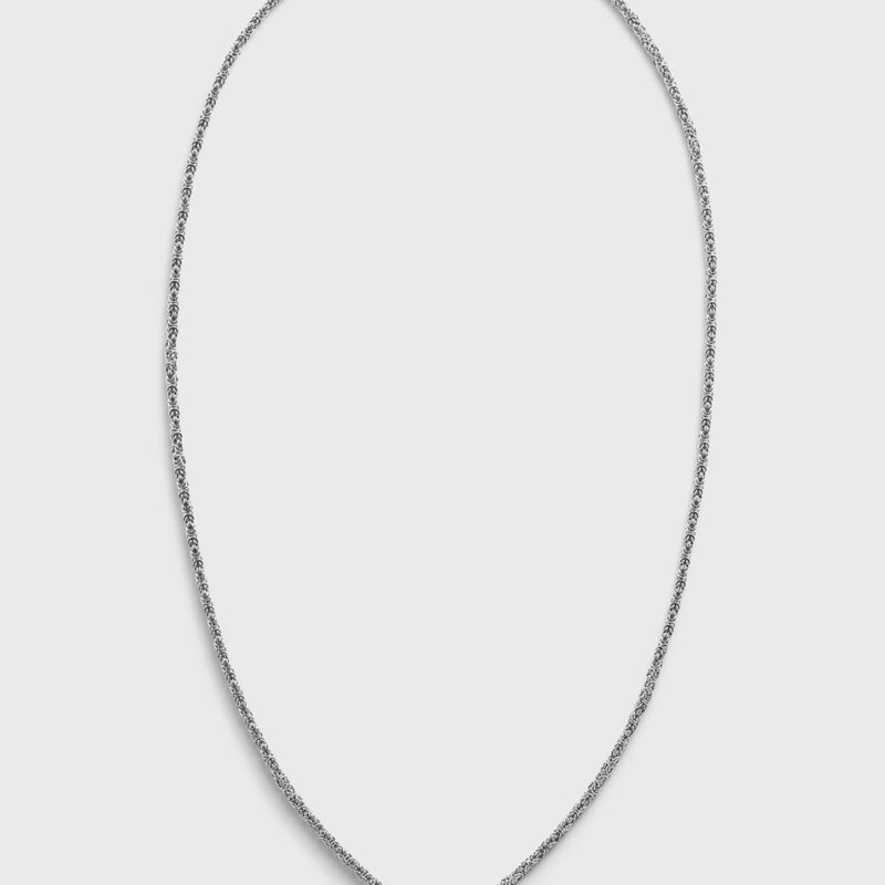 Elongated byzantine necklace silver – Toteme - INT