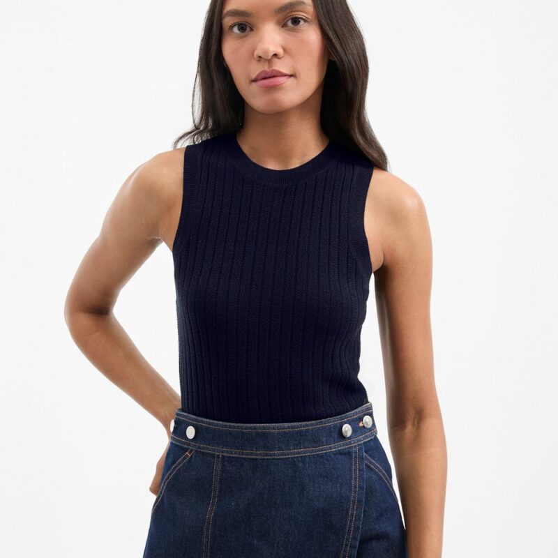 Jerrel Merino Wool Tank Top – Veronica Beard