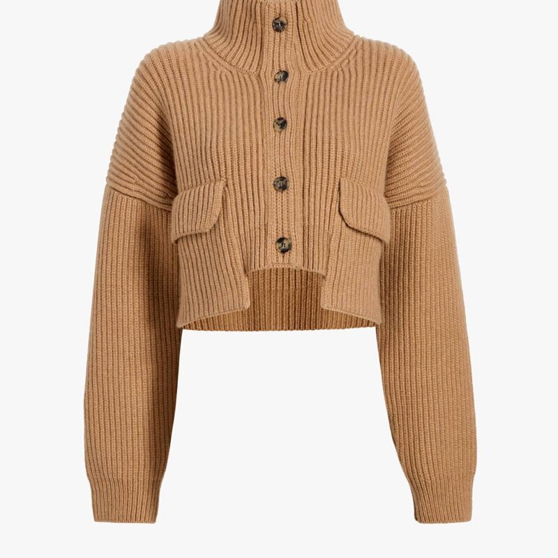 Eita Cardigan in Biscotti – KHAITE