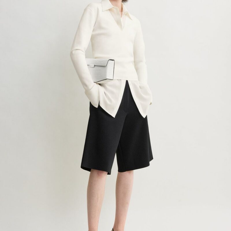 Knit shorts black petite – Toteme - INT