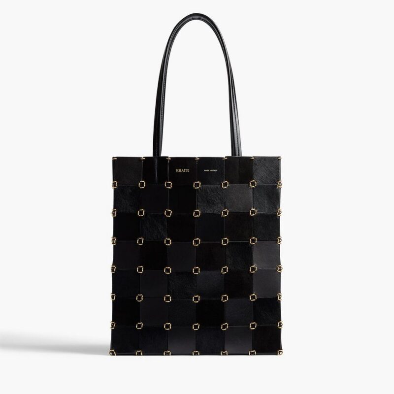 Small Emma Tote in Black Haircalf Multi Leather – Khaite