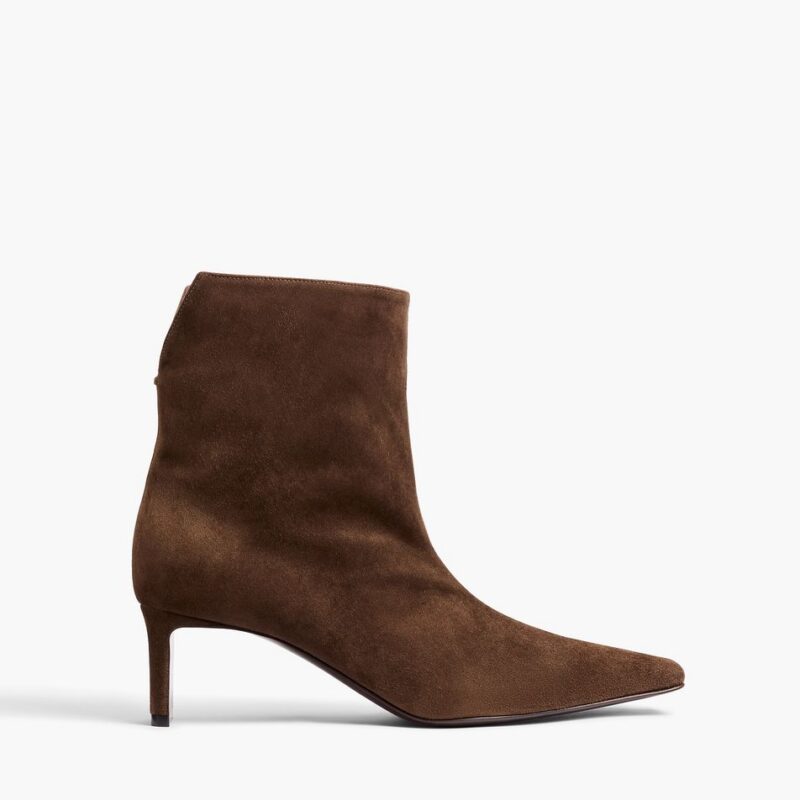 Ona Ankle Boot in Ebano Suede – Khaite