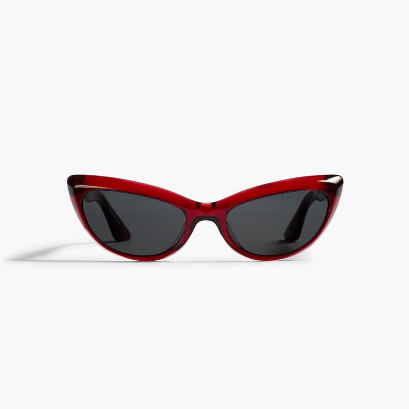 KHAITE x Oliver Peoples 1963C in Dark Red and Grey