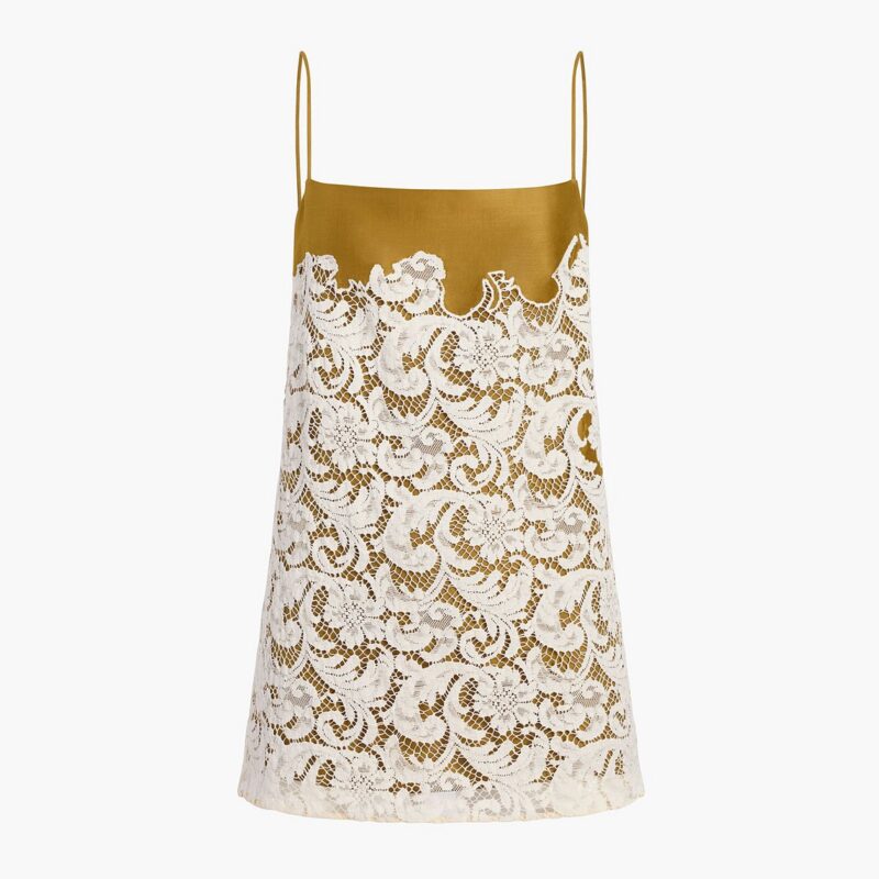 Neema Top in Bronze – KHAITE
