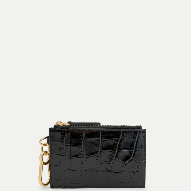 Croc-Embossed Card Holder – Veronica Beard