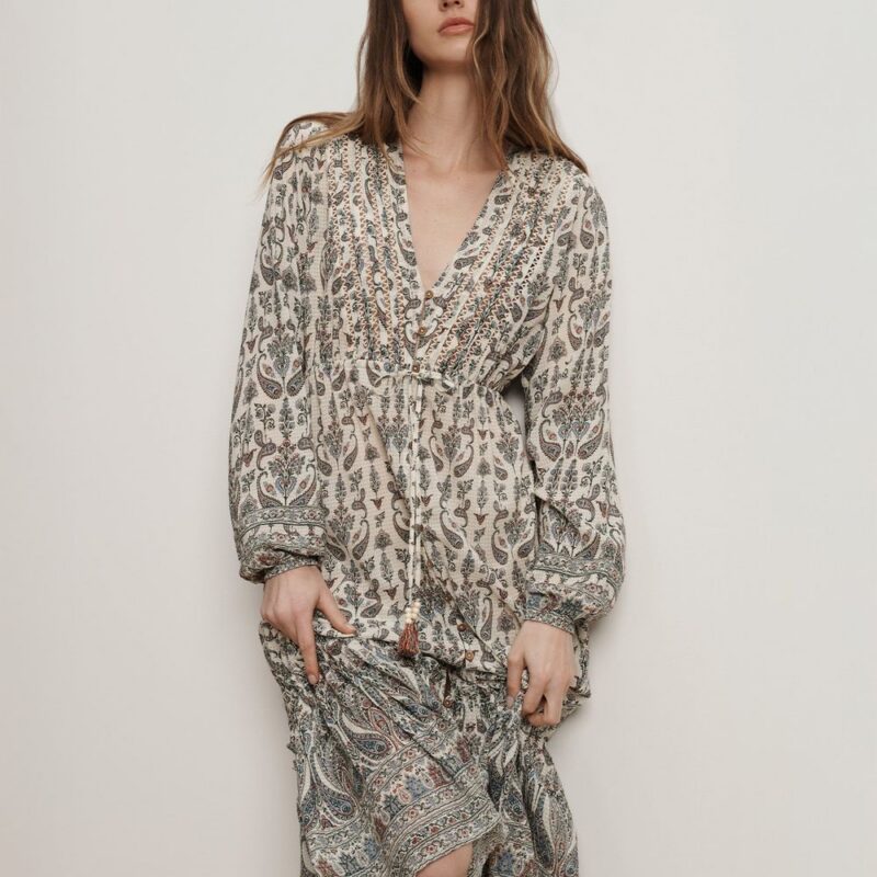 Vani Paisley Midi Dress – Veronica Beard