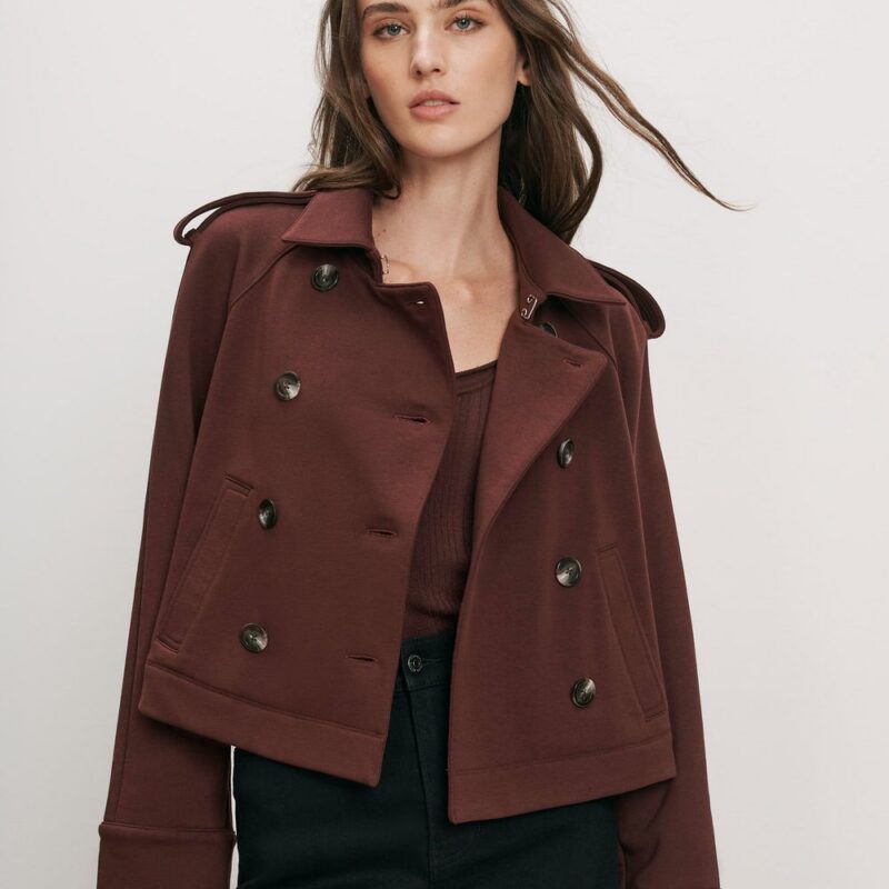 Conneley Cropped Trench Coat – Veronica Beard