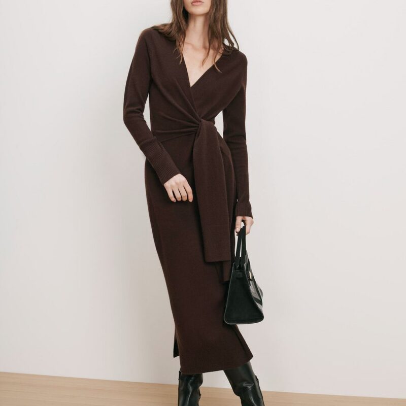 Salomez Wrap Midi Dress – Veronica Beard