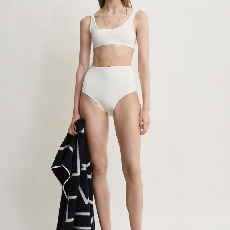 U-neck bikini top ecru – Toteme - INT