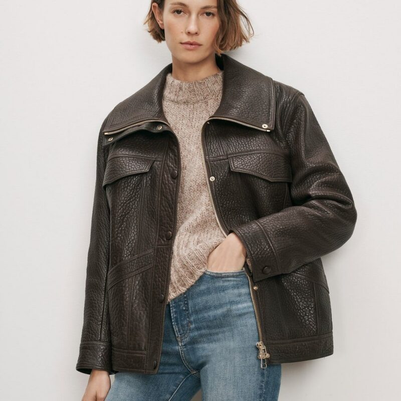 Silversmith Leather Dickey Jacket – Veronica Beard