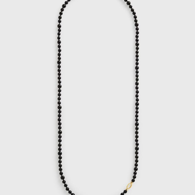 Infinity bead necklace black – Toteme - INT
