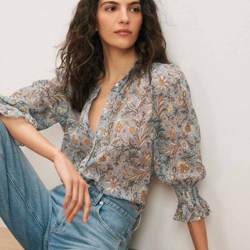 Ashlynn Floral Blouse – Veronica Beard
