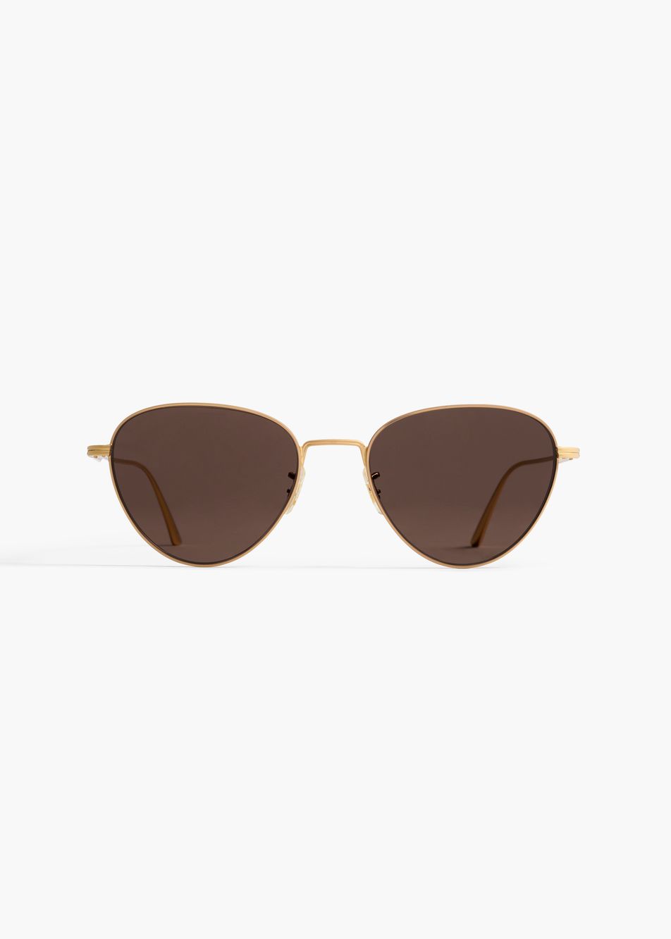 KHAITE x Oliver Peoples 1991C in Gold and Brown