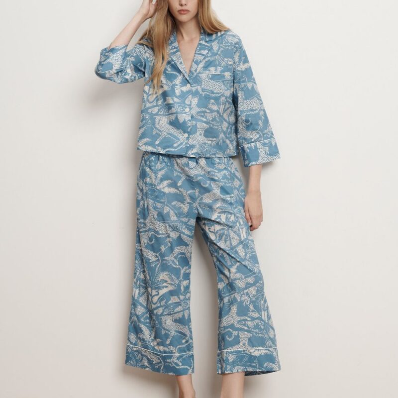 Long-Sleeve Cotton Pajama Set – Veronica Beard