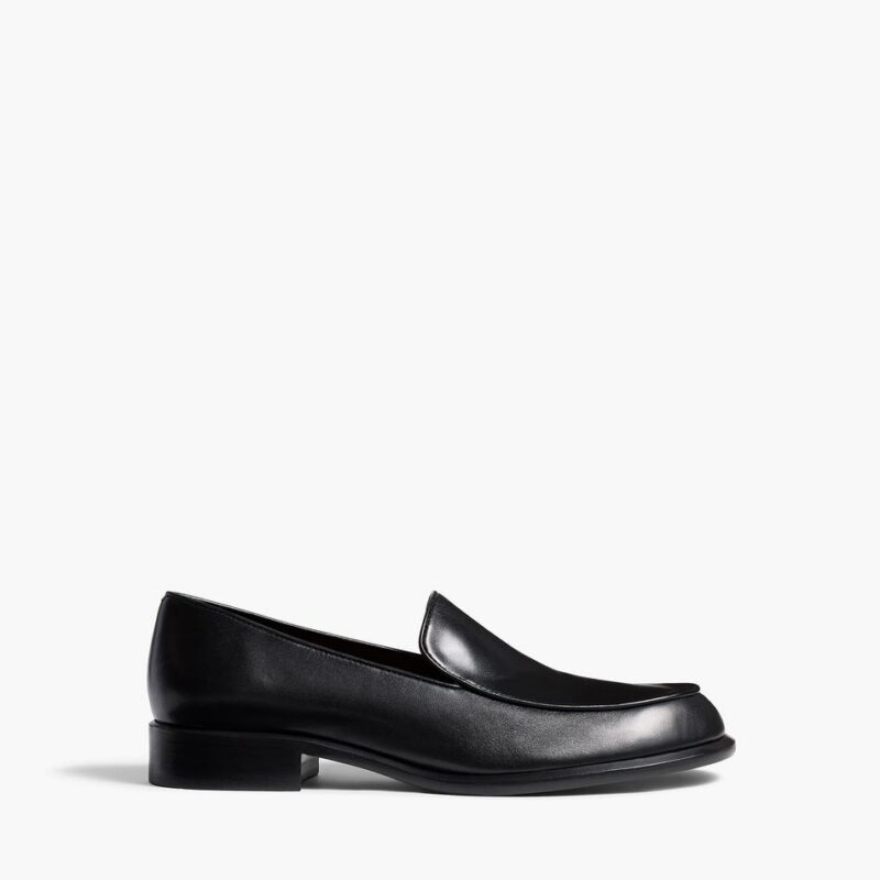 Miles Loafer in Black Leather – Khaite
