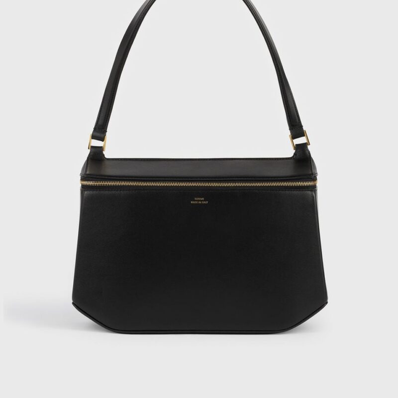Clip leather shoulder black – Toteme - INT