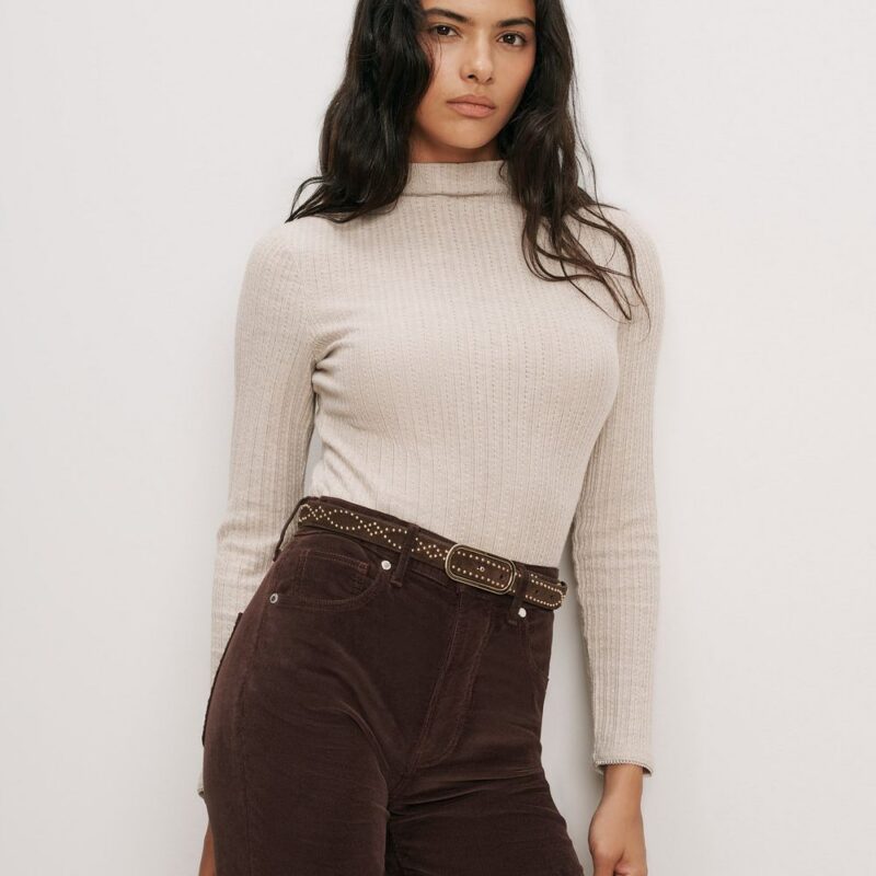 Nadja Mock-Neck Top – Veronica Beard